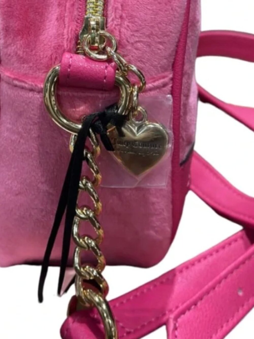 Juicy Couture Pink Flash "Heritage" Crossbody Bag NWT - Picture 4 of 9